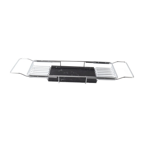 Metal Marble Bathtub Rack Anti Slip Space Saving