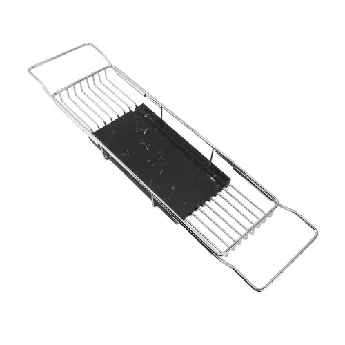 Metal Marble Bathtub Rack Anti Slip Space Saving 1