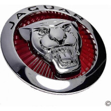 Jaguar xf supercharged growler front grille roundel emblem badge decal large red 72mm rear