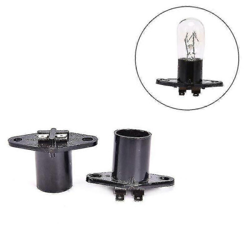 1pc 250v 2a Support de lampe pour four à micro-ondes Base E14 Accessoires pour four à micro-ondes 2