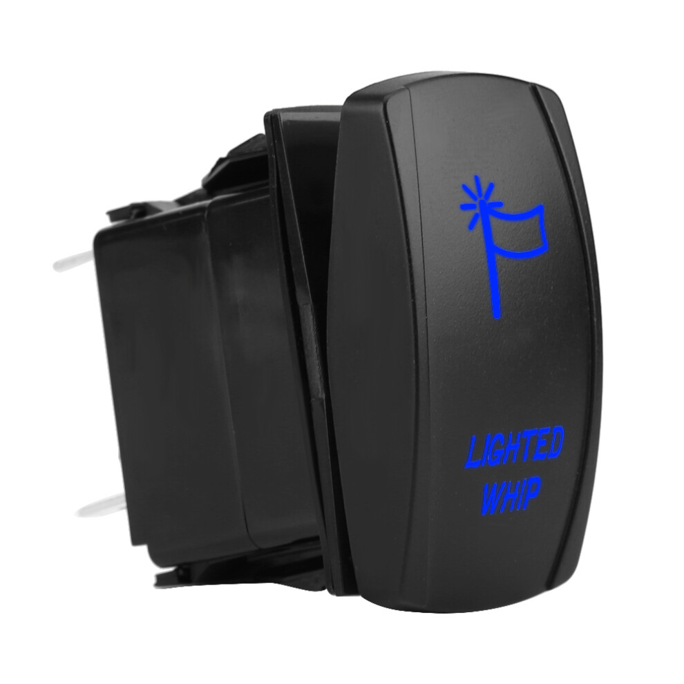 5Pin Laser Lighted Whip Rocker Switch On Off Led 8320539669045