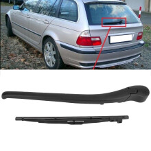 Hintere Scheibenwischerarm-Assembly für BMW 3er E46 2000-2005 Schwarz
