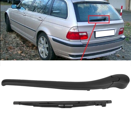 Hintere Scheibenwischerarm-Assembly für BMW 3er E46 2000-2005 Schwarz