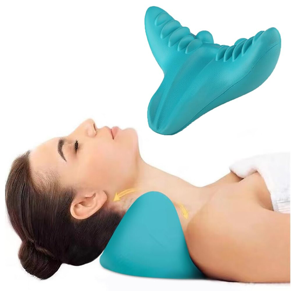 Neck and Shoulder Relaxer Cervical Traction Device 5 Pcs with 14 Acupressure Points for Chronic Pain Relief and Muscle Relaxation