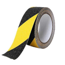 (Black And Yellow) Non Slip Adhesive Safety Quartz Sand Grip Tape