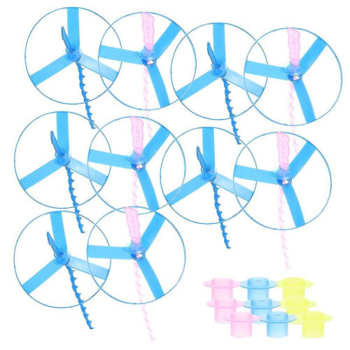 10pcs Flying Disc Toys Kids Flying Disc Playthings Pull String Flying Saucers 1