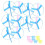 10pcs Flying Disc Toys Kids Flying Disc Playthings Pull String Flying Saucers 5