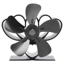 Heat Powered Stove Fan Aluminum Alloy Low Noise
