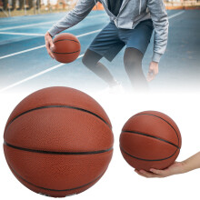 Rote Gummi Größe 7 Trainingsbasketball Robuste Zementkonstruktion