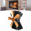 5 Blade Fireplace Fan Trapezoidal Base Heat 12