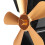 5 Blade Fireplace Fan Trapezoidal Base Heat 15