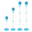 Automatic Bubble Machine Vertical Streetlight Bubble Maker Blue 7