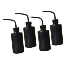 4pcs Flexible Elastic Plastic Squeeze Bottles for Eyelash Wash, Impact Resistant, 30ml Size, Leak-Proof Design
