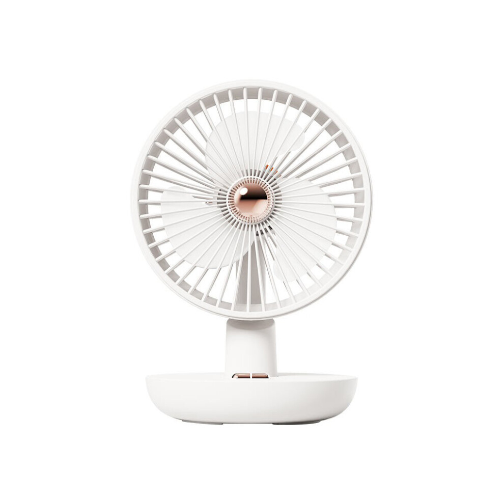 (White) Desktop Cold Fan 3 Speeds Portable Air Cooler Low Noise Cooling Fans-image-OPC-PK9F9FK-NEW