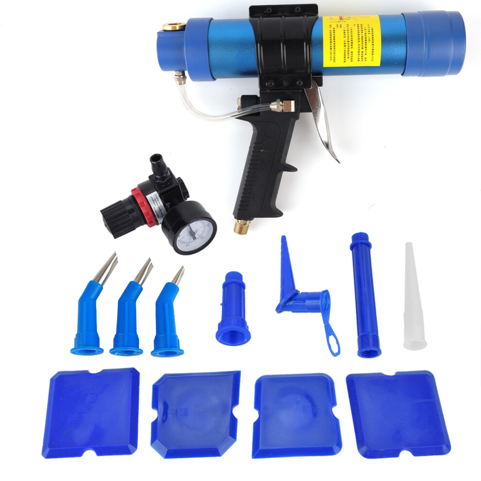 Adjustable Pneumatic Glass Glue Sealant Caulk Gun