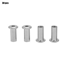 Iron Plated Nickel Flat Nuts Hex Nut Round Head