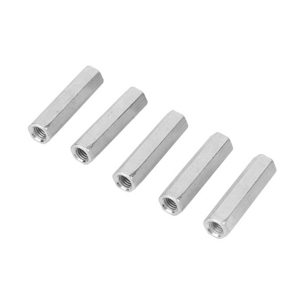5pcs M8 * 50 Long Rod Nut Hex Hexagonal Sleeve Nut