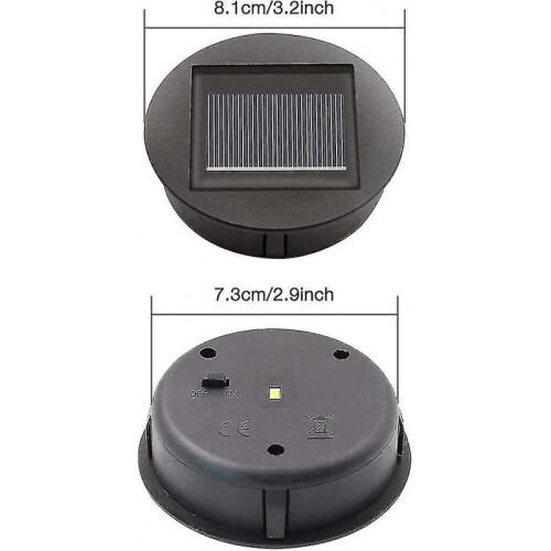 New,suitable 4 Pack  Solar  Replacement Lights with LED Bulbs, Solar Ceiling Light Replacement, LED Solar Panel Sha 1