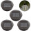 New,suitable 4 Pack  Solar  Replacement Lights with LED Bulbs, Solar Ceiling Light Replacement, LED Solar Panel Sha 5