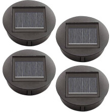 New,suitable 4 Pack Solar Replacement Lights with LED Bulbs, Solar Ceiling Light Replacement, LED Solar Panel Sha