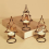 Candelabro de metal para centro de mesa navideño 7