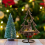 Candelabro de metal para centro de mesa navideño 4