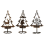 Candelabro de metal para centro de mesa navideño 2