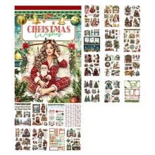 Ferramenta de artesanato com padrões de Natal vintage A