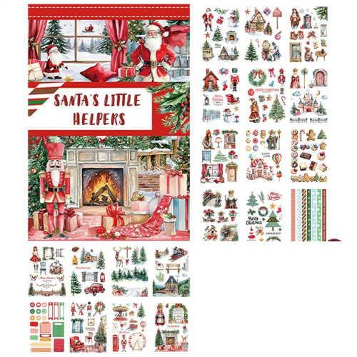 Ferramenta de artesanato com padrões de Natal vintage B 1