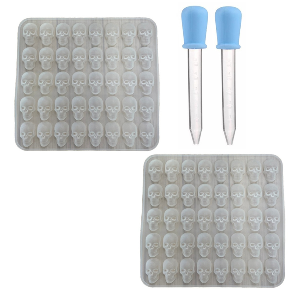 Skull Silicone Mold Halloween Decoration Reusable Manufacturing Mould 4853609582615