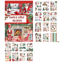Ferramenta de artesanato com padrões de Natal vintage B