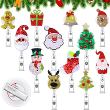 12 Stück Weihnachts-Ausweisrolle, Filz-Ausweishalter