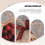 Christmas Tree Ornaments, 12 Pcs 2-1/2 Inches Red Black 6