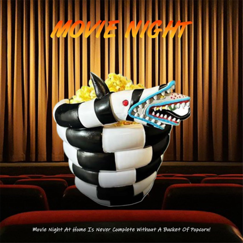 Lustiger Popcorn-Eimer, Sandwurm-Eimer, Horror-Halloween-Popcorn-Schüssel 2