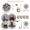 Halloween - Kit, 4er Set Gothic Stickset 7
