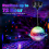 Rotating 6in Disco Ball with Motor,6-12RPM Adjustable Spend 4