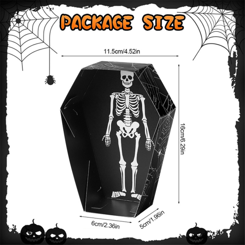 Halloween Essen Serviertabletts Horror Sarg Snack Cookie Geschenk 2