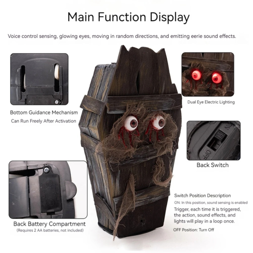 Halloween Coffin Box with Horror Sound 2
