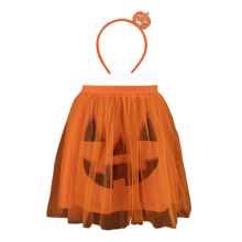 Halloween tekvica Cosplay kostým duch TUTU sukňa s čelenkou sada