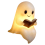 Cute Ghost Reading Book Lamp 3D LED Night Light Halloween Decor S 1