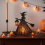 Halloween Witch Lamp, Gothic Spooky Witch Decor with Holding Lantern 6