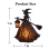 Halloween Witch Lamp, Gothic Spooky Witch Decor with Holding Lantern 5