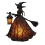 Halloween Witch Lamp, Gothic Spooky Witch Decor with Holding Lantern 2
