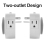24 Hour Indoor Mechanical Timer 3 Plug Socket Timer,US Plug 4