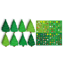 Adesivos DIY para árvore de Natal Adesivos para árvore de Natal