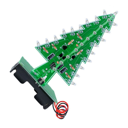 DIY Weihnachtsbaum LED Kit - Blinkende Lichter Schaltung Kit Bunt 2