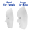 30 Pack 2 Sizes Paper Mache Masks Create Artistic Craft 4
