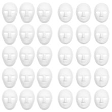30 Pack 2 Sizes Paper Mache Masks Create Artistic Craft