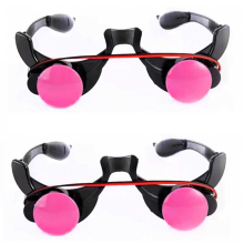2PCS Halloween Horror Red Eye Brille Requisiten Cosplay Prop Glow