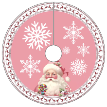 Skirt Xmas Snowflake Santa Claus Tree Decor
